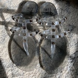 Mix No. 6 Jelly Sandals - studded